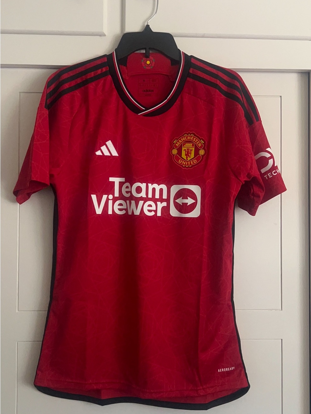 Adidas Manchester United 2023-24 Authentic Home Jersey Red Mens Medium NWT